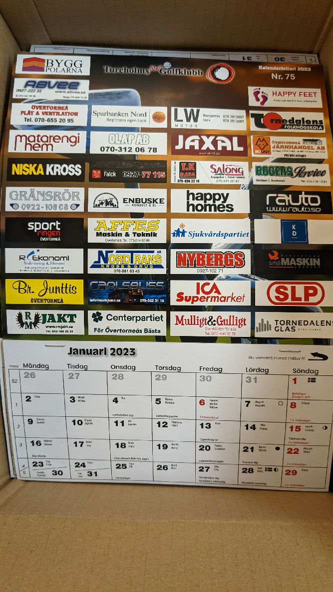 Golfklubbens Kalender 2023