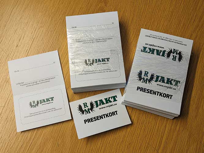 Presentkortfolder