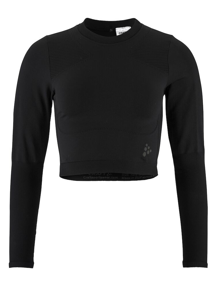 Adv Tone Seamless Cropped Ls Top