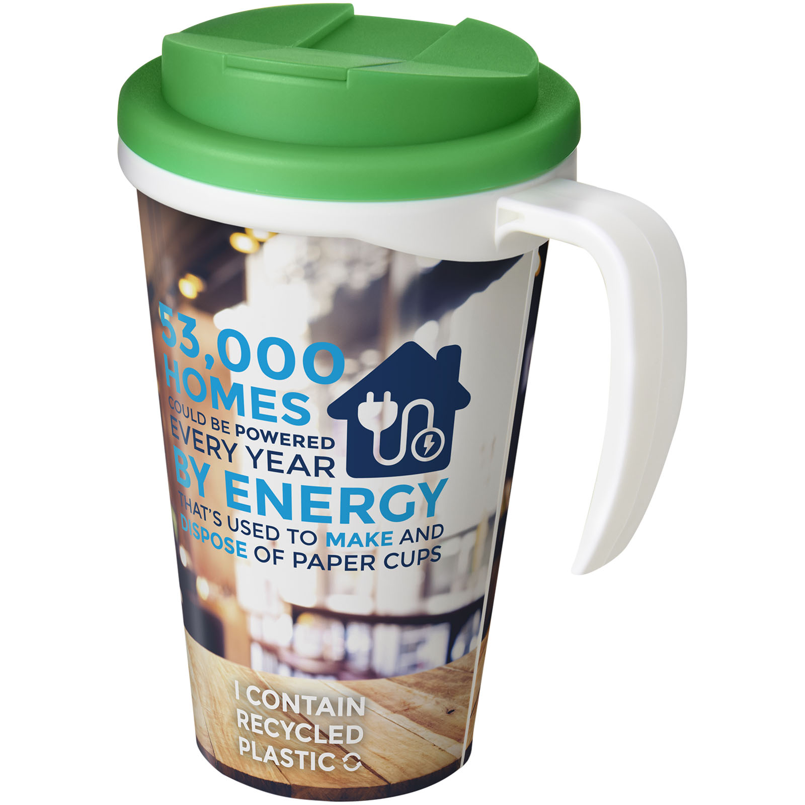 Brite-Americano® Grande 350 ml mugg med spillsäkert lock