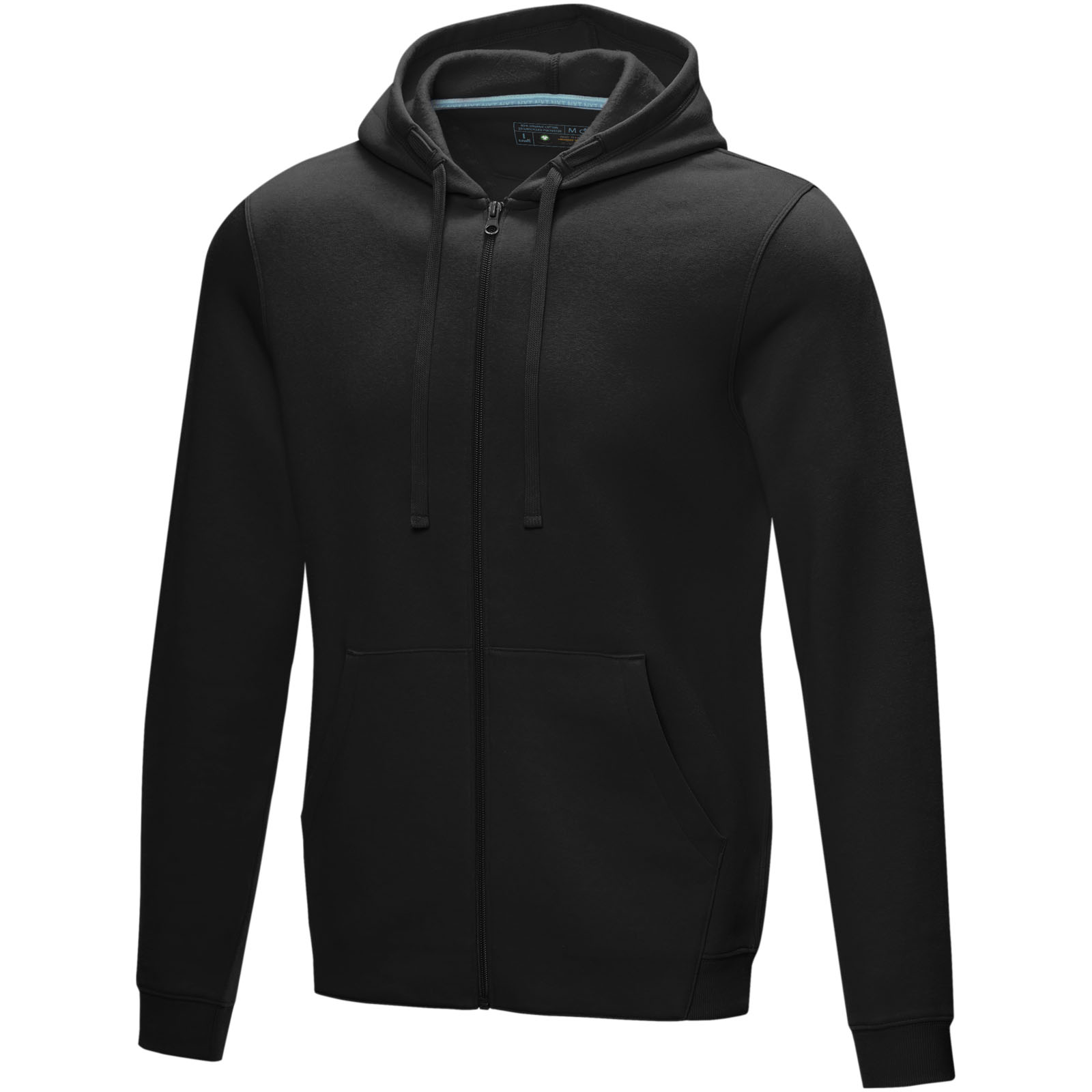Ruby herrhoodie med hel dragkedja ekologisk