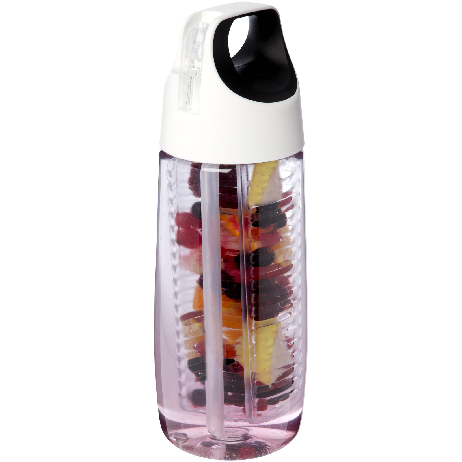 HydroFruit 700 ml sportflaska av återvunnen plast och uppfällbart lock och fruktkolv