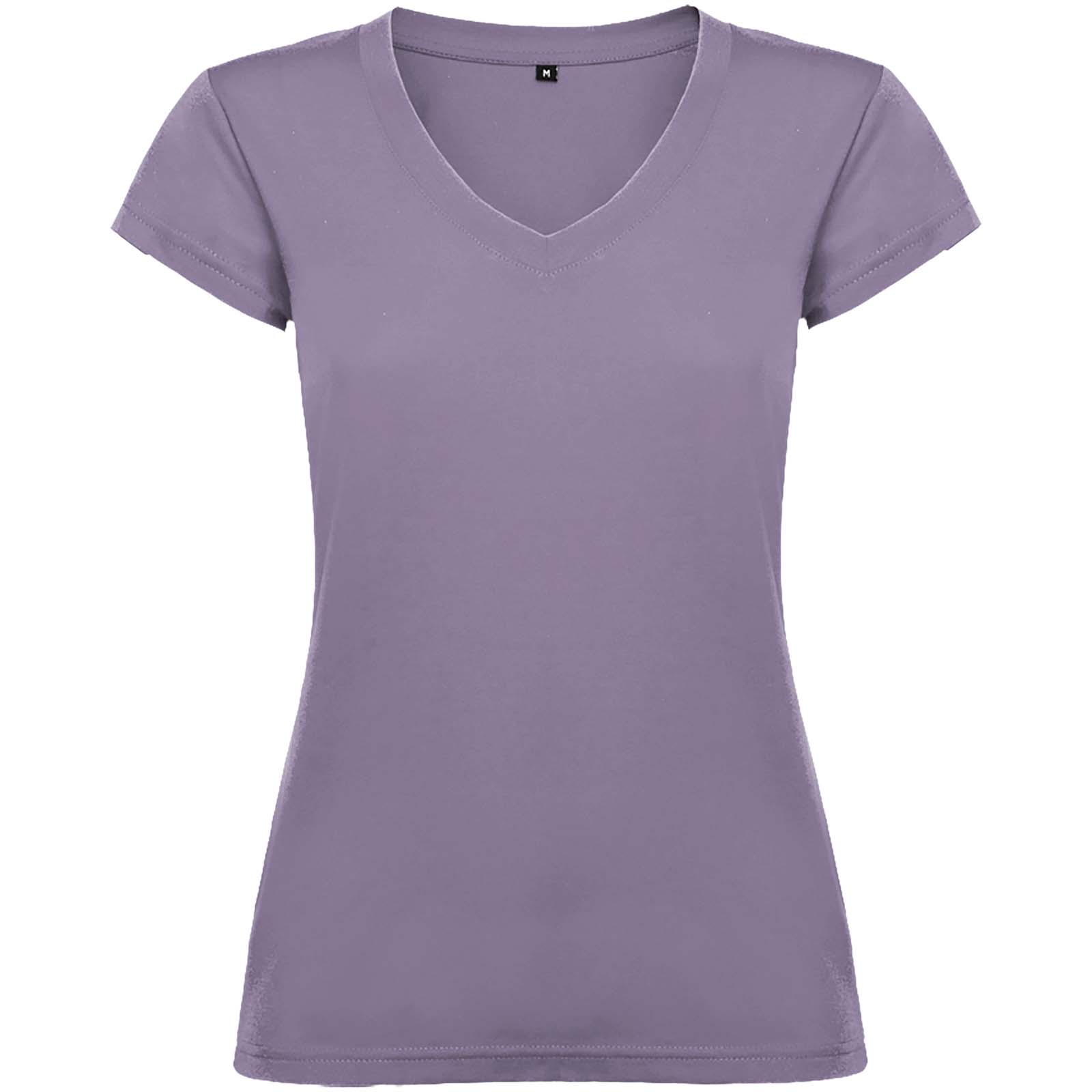 Victoria 155 g/m² kortärmad v-ringad T-shirt för dam