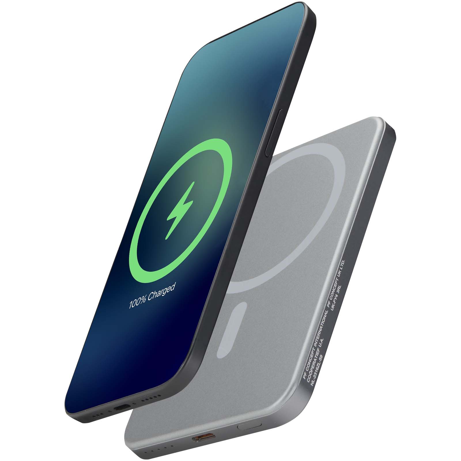 Avis 5000 mAh magnetisk powerbank i RCS-återvunnet aluminium