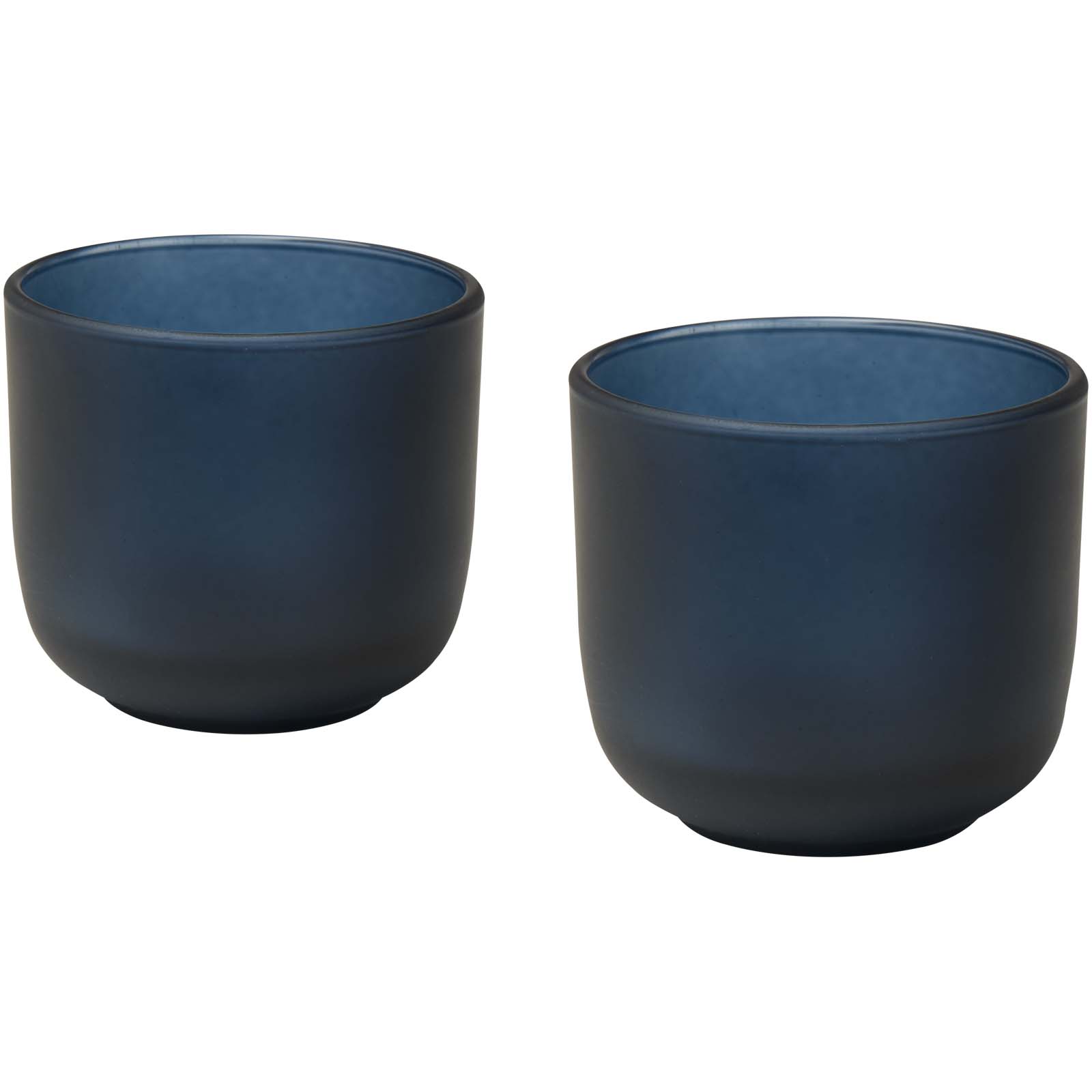 Male 200 ml glasmuggar – set om två med matt finish