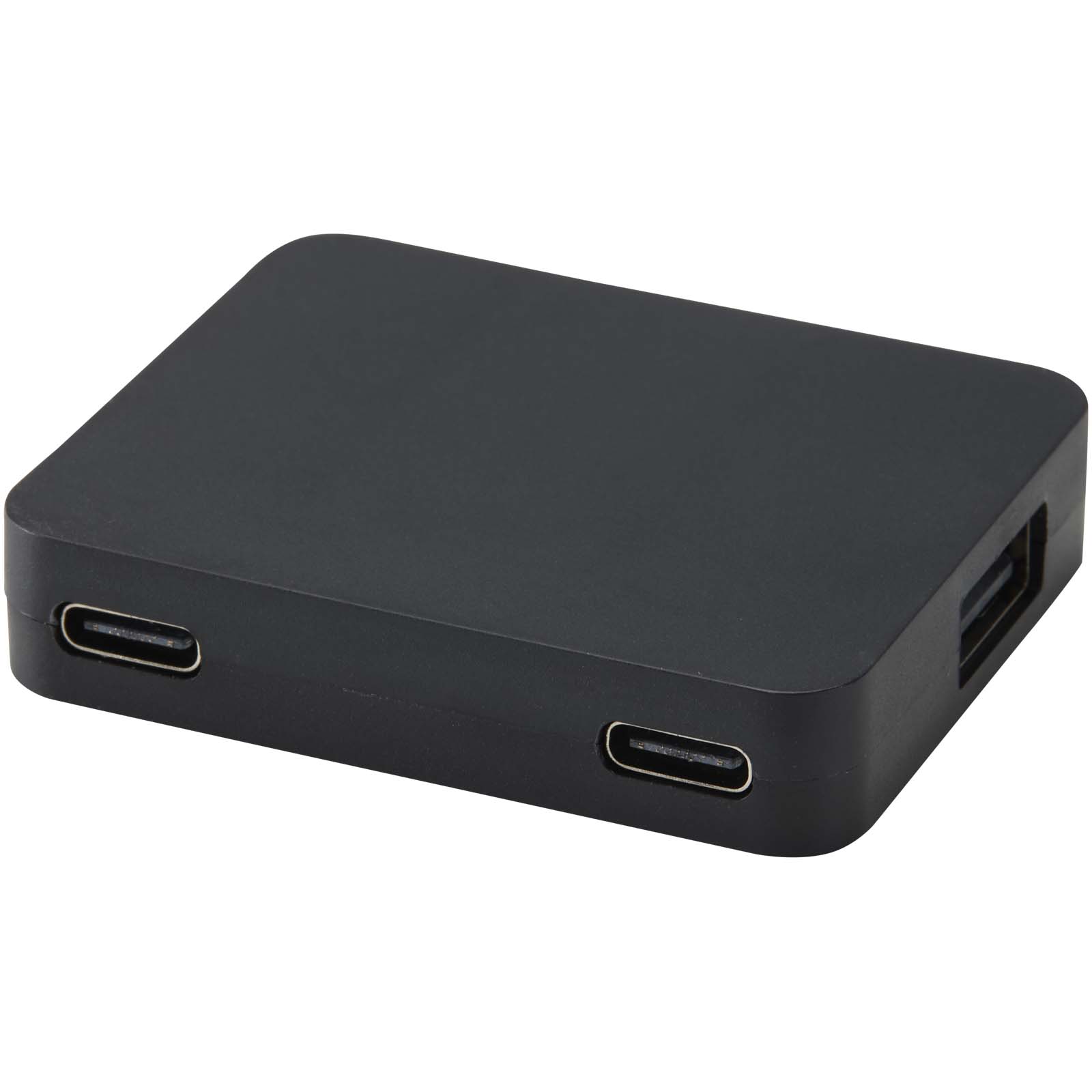 Gaia 4-portars USB-hubb med USB-A- och Typ-C-utgång och dubbla ingångar – tillverkad av återvunnen p