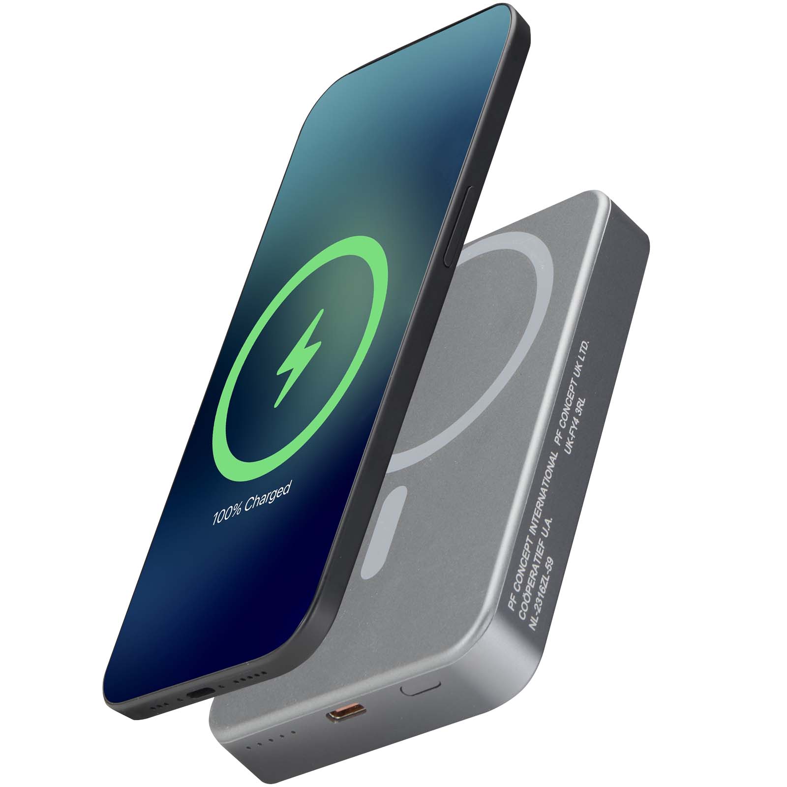 Avis 10 000 mAh magnetisk powerbank i RCS-återvunnet aluminium