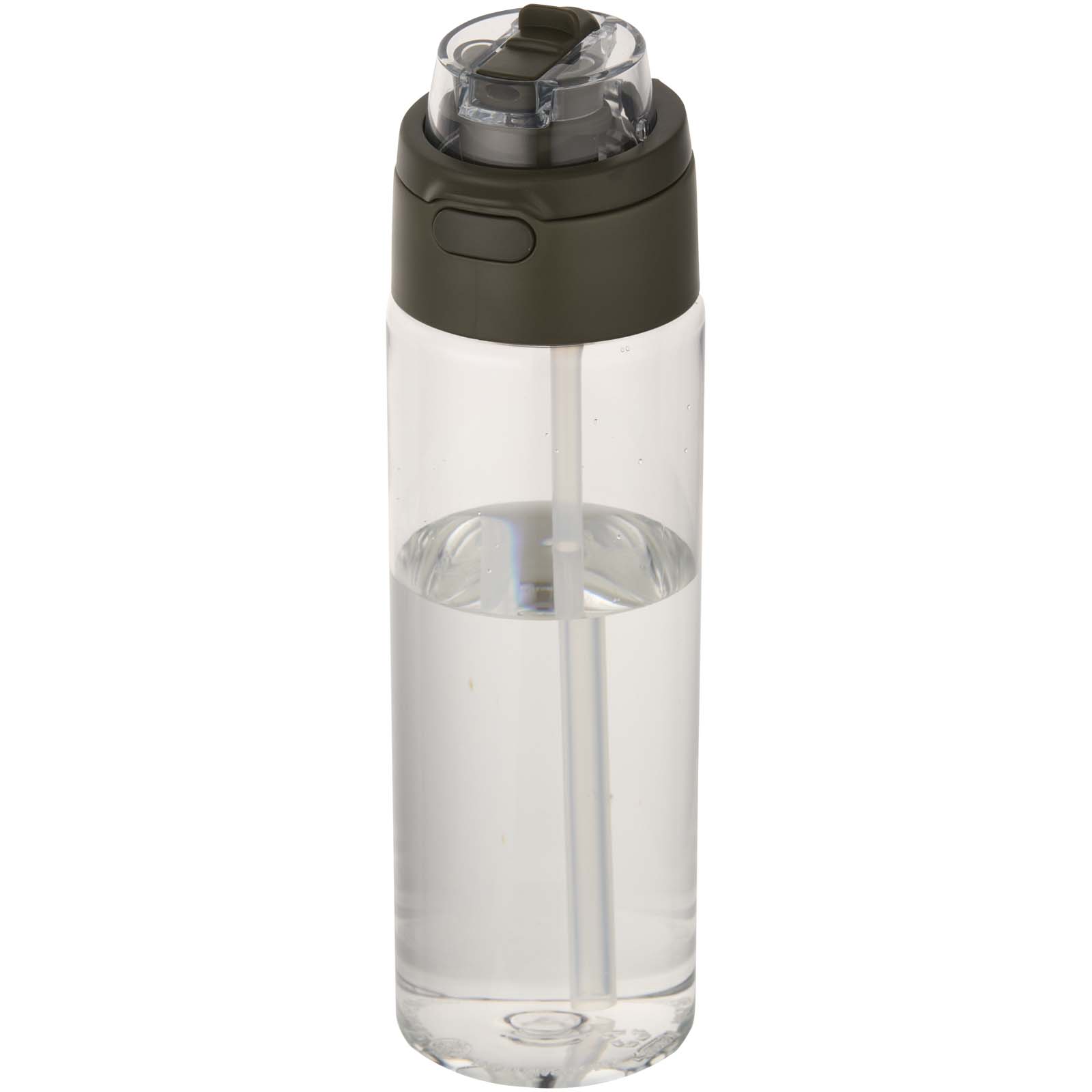 Theron 700 ml vattenflaska i återvunnen plast från RCS med lock med dubbla funktioner och utfällbart